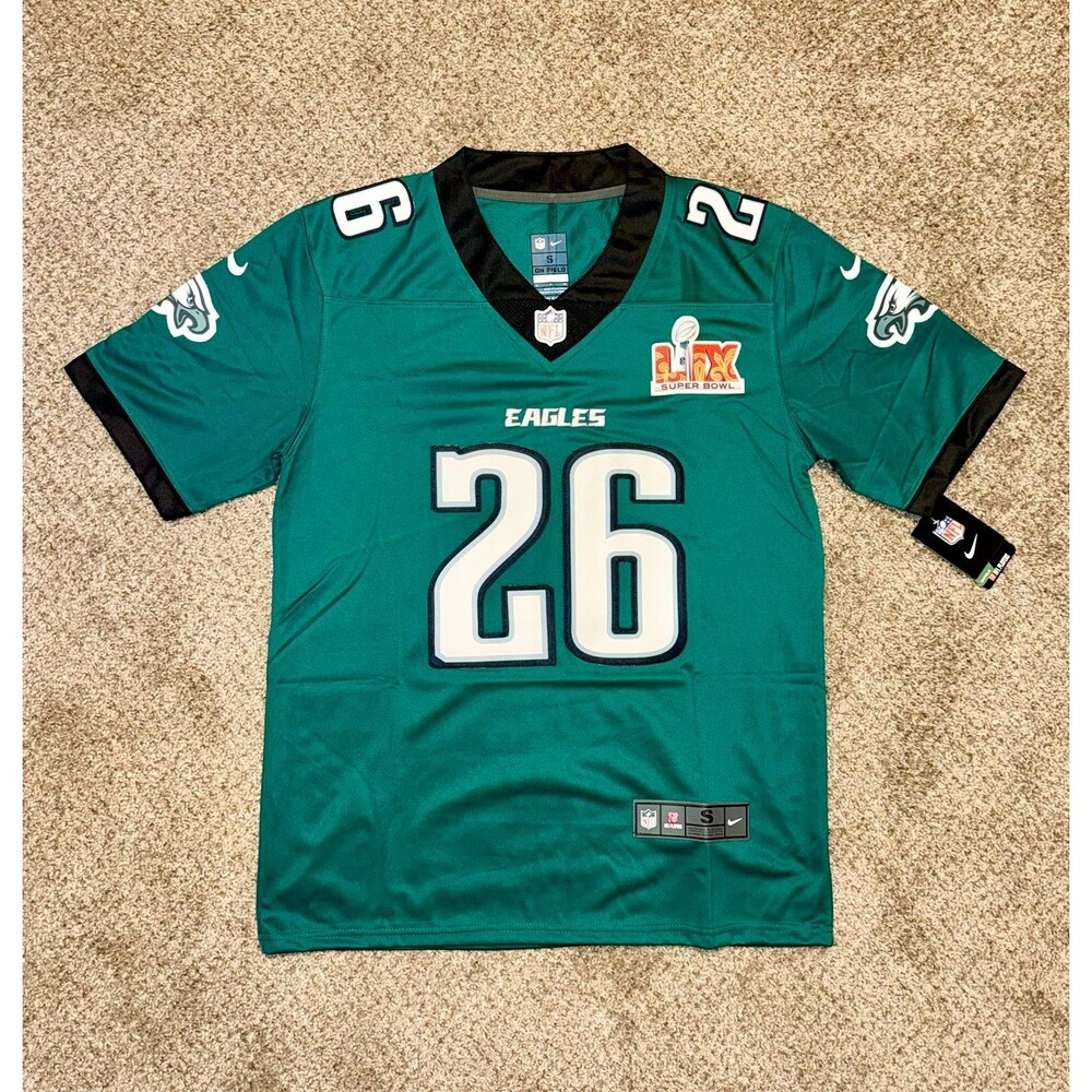 Saquon Barkley Philadelphia Eagles Super Bowl LVII Nike Jersey Men’s Small